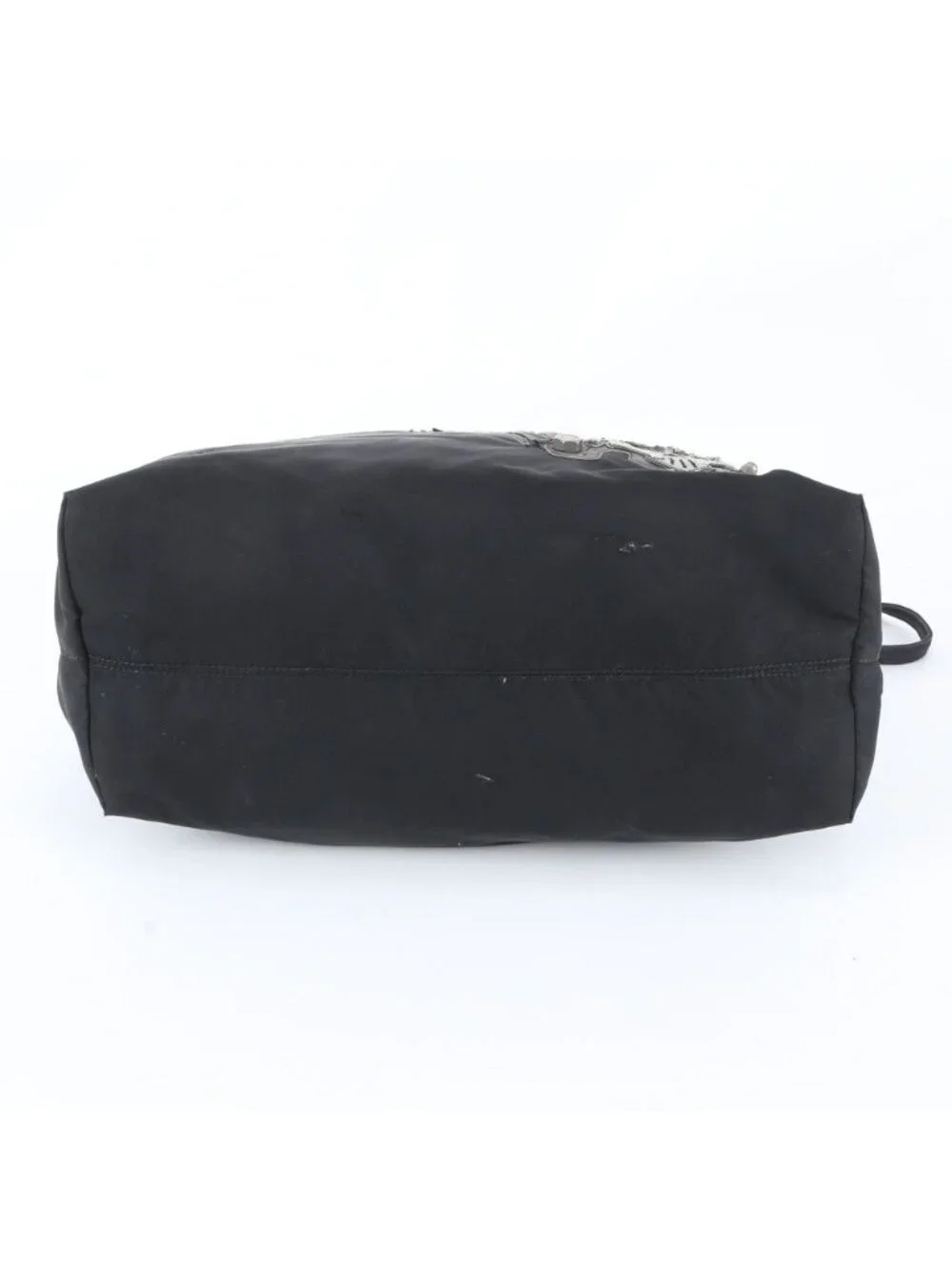 Prada Tessuto Nylon Triangle Logo Skull Leather 2-Way Shoulder Bag Crossbody